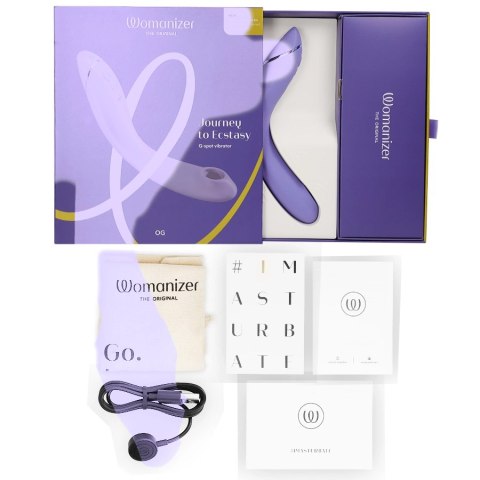 Womanizer OG G-Spot Lilac - stymulator powietrzny i wibracyjny IPX7 WOMANIZER
