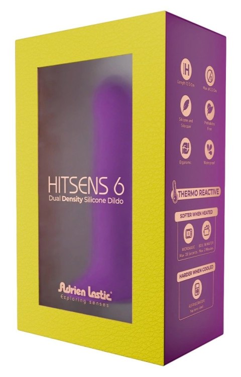 Adrien Lastic Hitsens 6 model silikonowy, elastyczny, fioletowy 13,5 cm Adrien Lastic