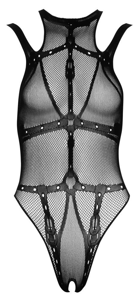 Cottelli Collection Fantasy Body Siateczkowe Otwarte S-L Czarny Fantasy by Cottelli