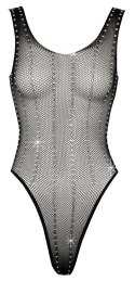 Cottelli Collection Fantasy Body siateczkowe czarne S-L z dżetami Fantasy by Cottelli