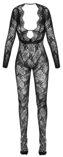 Cottelli Collection Fantasy kombinezon koronkowy bez krocza S-L czarny Fantasy by Cottelli