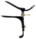Fetish Collection Speculum z rurką na płyn, stal nierdzewna, czarny 15cm Fetish Collection