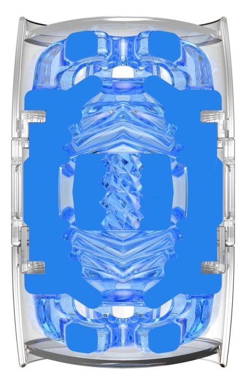 Fleshlight Quickshot Turbo Blue Ice kompaktowa maszyna intymna TPE Fleshlight