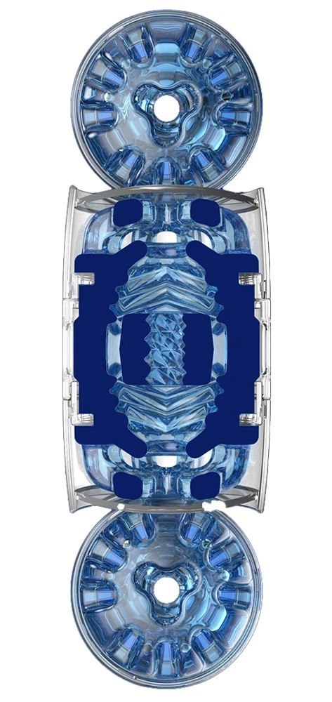 Fleshlight Quickshot Turbo Blue Ice kompaktowa maszyna intymna TPE Fleshlight