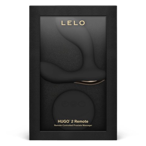 LELO Hugo 2 Remote czarny - zdalnie sterowany masażer z podwojnym silnikiem Lelo