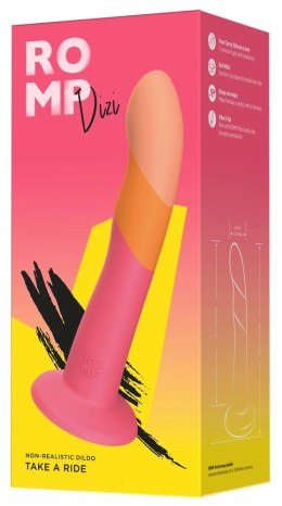 ROMP Dizi Dwukolorowy model falisty silikonowy z przyssawką 18 cm ROMP