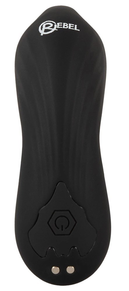 Rebel RC Prostate Massager - Głowka Obrotowa, 9 Trybow, Pilot, Czarny Rebel