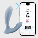 Svakom Erica - niebieska maszyna intymna do noszenia, Bluetooth, 11 trybow SVAKOM