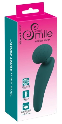 Sweet Smile Flexible Wand Masażer Zielony 14.2 cm, 10 Trybow, USB Sweet Smile