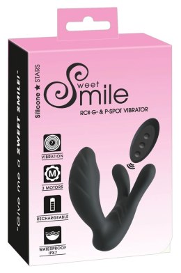 Sweet Smile RC G & P-Spot Czarny - Model z 3 silnikami, pilot, wodoodporny Sweet Smile