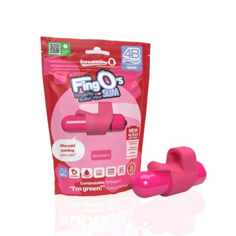 The Screaming O FingO Slim Wibrator na palec 6 trybow rożowy The Screaming O