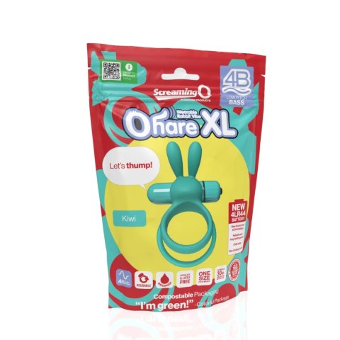The Screaming O Ohare XL Zielony Pierścień Wibrujący 5 Trybow Silikon The Screaming O