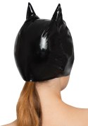 Black Level maska vinylowa z uszami kota czarna S-L poliuretan Black Level