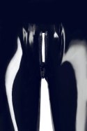 Late X Legginsy Lateksowe Czarne S z 3-kierunkowym zamkiem Late X