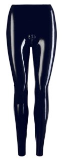 Late X Legginsy Lateksowe Czarne S z 3-kierunkowym zamkiem Late X