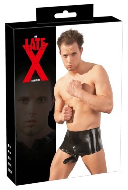 LateX Spodenki męskie z osłoną anatomiczną czarne L/XL lateks Late X