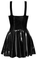 LateX Sukienka Czarna Lateksowa Na Ramiączkach Z Falbaną M Late X