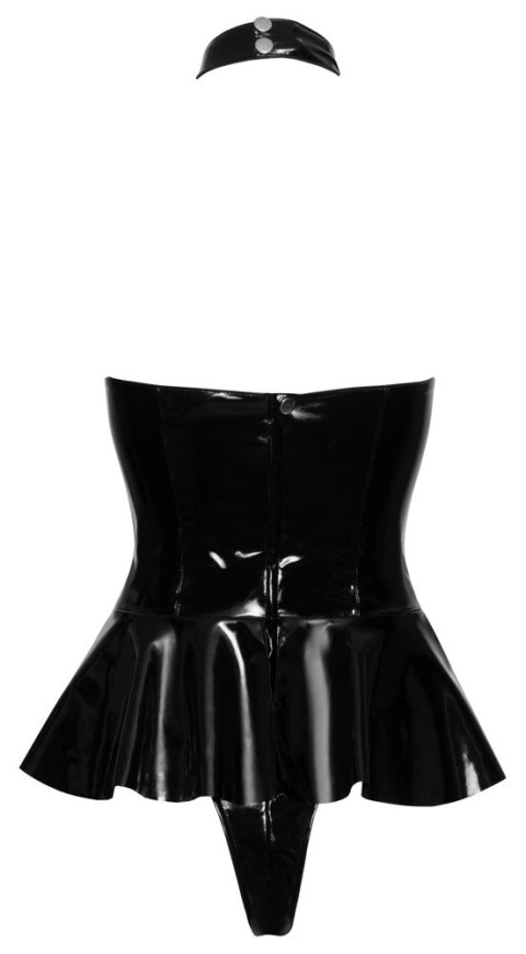 Black Level Body Vinylowe z Rozkloszowaną Spodnicą Czarny S Black Level