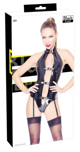 Black Level Body Winylowe Szelki Zamek Błyskawiczny Czarny S Black Level