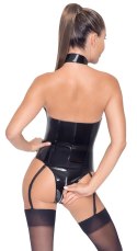Black Level Body Winylowe Szelki Zamek Błyskawiczny Czarny S Black Level