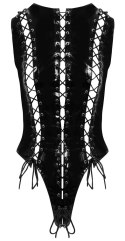 Black Level Body Winylowe Sznurowane Czarny Połysk Rozmiar L Black Level