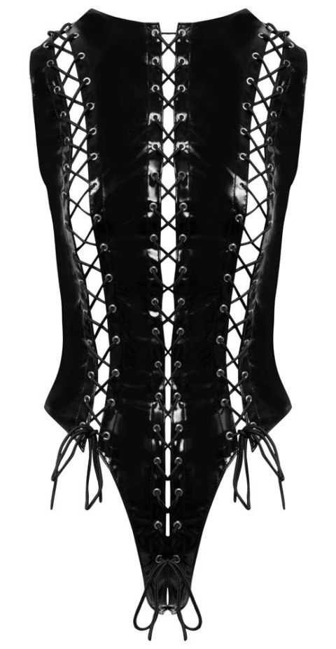Black Level Body Winylowe Sznurowane Czarny Połysk Rozmiar L Black Level