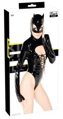 Black Level Body sznurowane z maską z uszami, czarne, rozmiar S Black Level