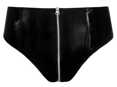 Black Level Majtki Vinyl XL z metalowym suwakiem, czarne Black Level