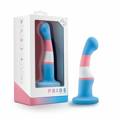 Blush Avant Pride True Blue silikonowy model z przyssawką 17 cm