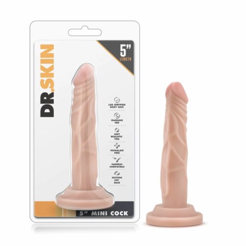 Dr. Skin Mini Model intymny z przyssawką 14,6 cm beżowy TPE