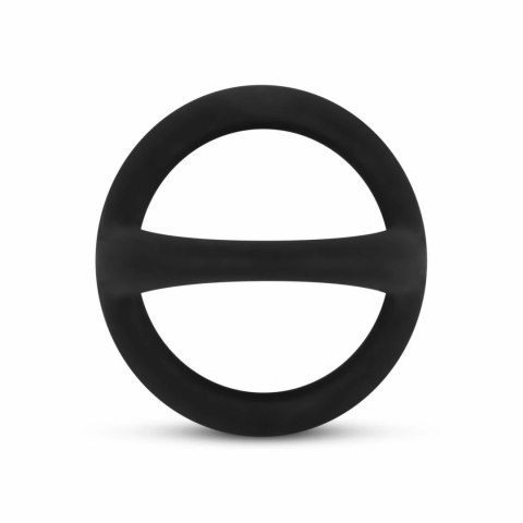 EasyToys Elastyczny silikonowy pierścień anatomiczny na krocze czarny