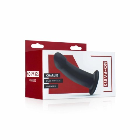 NO-PARTS Charlie model 14,5 cm czarny z przyssawką silikonowy