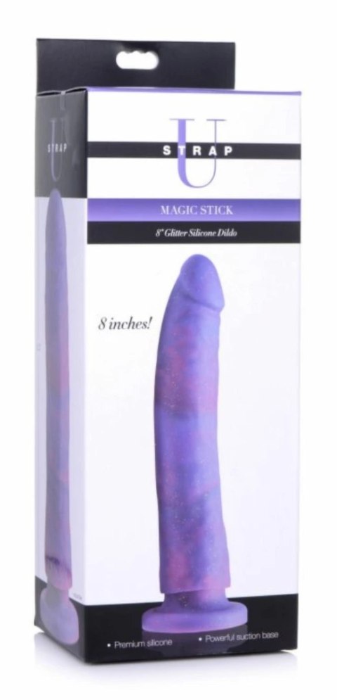 NS Novelties Magic Stick silikonowy model z brokatem 20 cm przyssawka