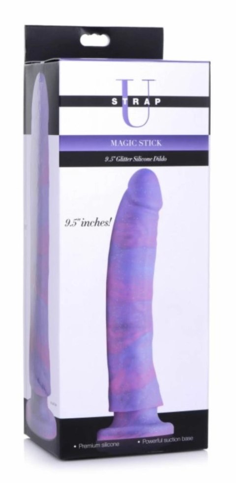 NS Novelties Magic Stick silikonowy model z brokatem 24 cm z przyssawką
