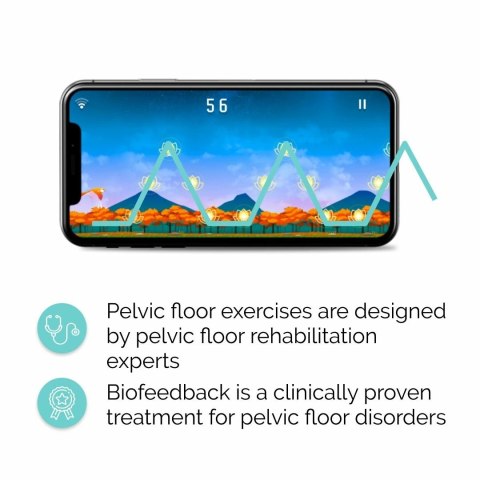 Perifit Care Original - Intymny Trener Mięśni Kegla Bluetooth, silikonowy