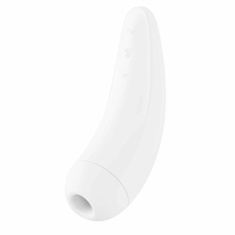 Satisfyer Curvy 2+ White - bezdotykowa maszyna intymna z aplikacją