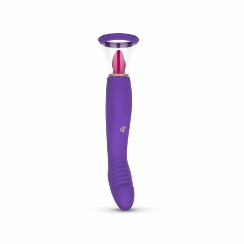 Satisfyer Pleasure Pump G-Spot Vibrator Fioletowy 2 Nasadki USB