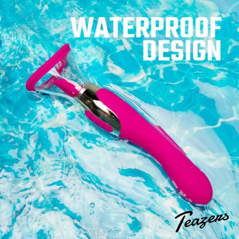 Teazers Pleasure Pump Pink - Pompa Intymna z Wibratorem G-Spot 2w1