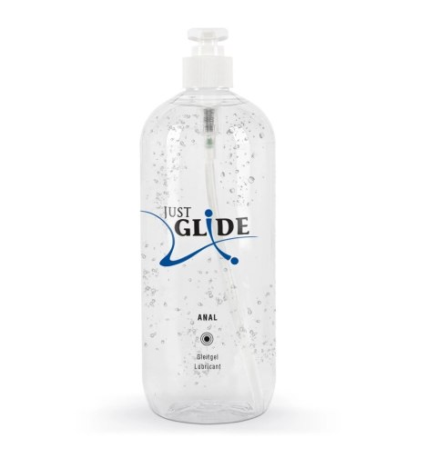 Just Glide Anal 1L - Wegański żel nawilżający do masażu na bazie wody Just Glide