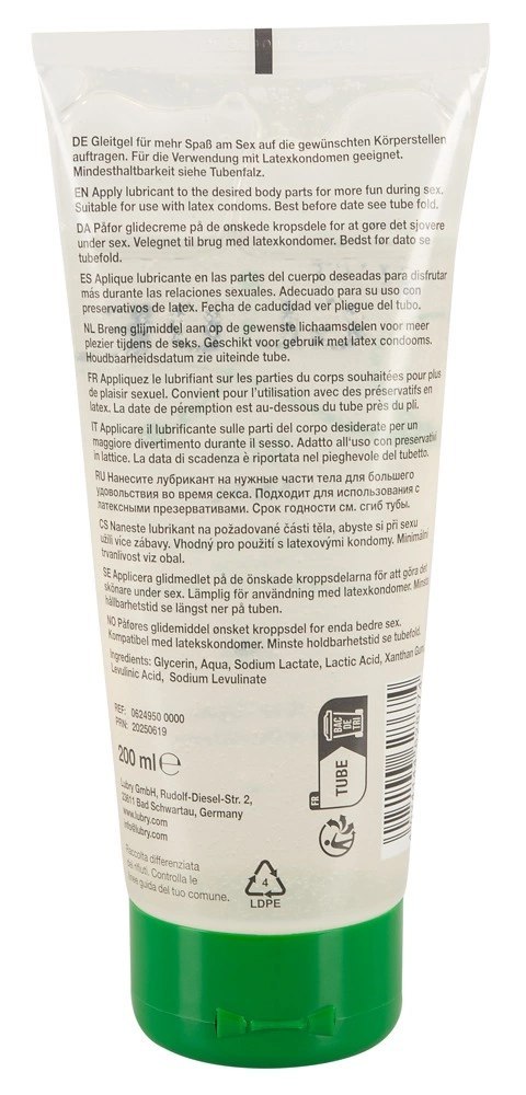 Just Glide Bio Anal żel intymny wodny 200ml ekologiczny, bezzapachowy Just Glide