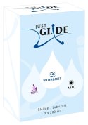 Just Glide Zestaw 3x200 ml Lubrykanty na bazie wody - Anal, Toys, Waterbased Just Glide