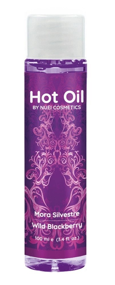 NUEI Hot Oil Wild Blackberry - Olejek do masażu, rozgrzewający, 100 ml NUEI
