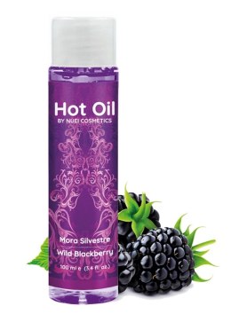 NUEI Hot Oil Wild Blackberry - Olejek do masażu, rozgrzewający, 100 ml NUEI