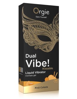 Orgie Dual Vibe Żel intymny o zapachu Pina Colada 15ml Orgie
