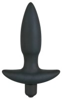 Black Velvets model 13cm - kompaktowa wtyczka analna z wibracją i uchwytem Black Velvets