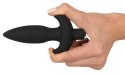 Black Velvets model 13cm - kompaktowa wtyczka analna z wibracją i uchwytem Black Velvets