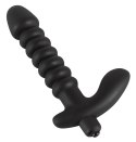 Black Velvets model z wypustkami - czarny, 17 cm, silikonowy Black Velvets