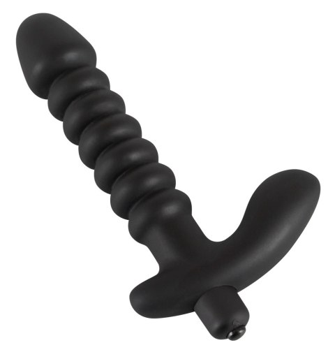 Black Velvets model z wypustkami - czarny, 17 cm, silikonowy Black Velvets