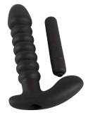 Black Velvets model z wypustkami - czarny, 17 cm, silikonowy Black Velvets