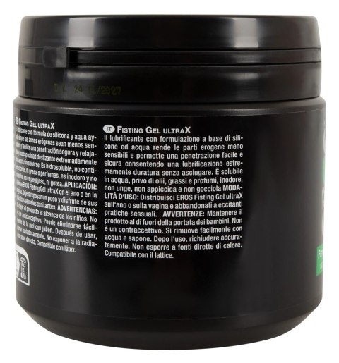 EROS UltraX Silikonowo-Wodny Żel Intymny 500 ml, długotrwały poślizg Eros